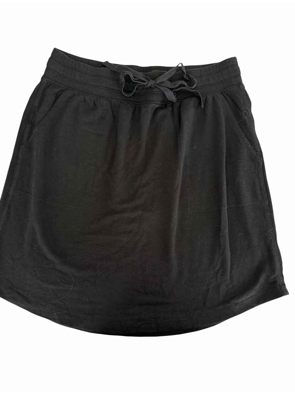 Lou & Grey Signaturesoft Drawstring Pocket Skirt Black Size Large